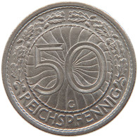 GERMANY 50 REICHSPFENNIG 1936 G #s110 0671 - 50 Reichspfennig