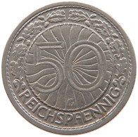 GERMANY WEIMAR 50 REICHSPFENNIG 1928 G #s110 0679 - 50 Rentenpfennig & 50 Reichspfennig