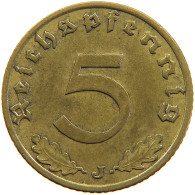 GERMANY 5 REICHSPFENNIG 1939 J #s107 0555 - 5 Reichspfennig