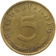 GERMANY 5 REICHSPFENNIG 1938 B #s107 0539 - 5 Reichspfennig