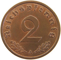 GERMANY 2 REICHSPFENNIG 1939 A #s111 0431 - 2 Reichspfennig