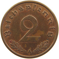 GERMANY 2 REICHSPFENNIG 1939 A #s110 0041 - 2 Reichspfennig