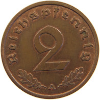 GERMANY 2 REICHSPFENNIG 1939 A #s110 0017 - 2 Reichspfennig