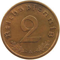 GERMANY 2 REICHSPFENNIG 1939 A #s109 0841 - 2 Reichspfennig