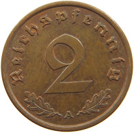 GERMANY 2 REICHSPFENNIG 1939 A #s109 0789 - 2 Reichspfennig