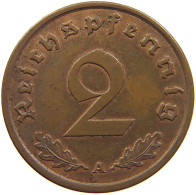 GERMANY 2 REICHSPFENNIG 1939 A #s109 0785 - 2 Reichspfennig