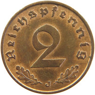 GERMANY 2 REICHSPFENNIG 1938 J #s111 0455 - 2 Reichspfennig