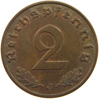 GERMANY 2 REICHSPFENNIG 1938 J #s109 0709 - 2 Reichspfennig