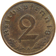 GERMANY 2 REICHSPFENNIG 1938 A #s110 0047 - 2 Reichspfennig