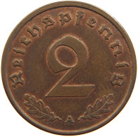 GERMANY 2 REICHSPFENNIG 1938 A #s110 0035 - 2 Reichspfennig