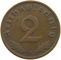 GERMANY 2 REICHSPFENNIG 1937 F #s109 0823 - 2 Reichspfennig