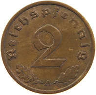 GERMANY 2 REICHSPFENNIG 1937 A #s110 0057 - 2 Reichspfennig