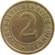 GERMANY 2 REICHSPFENNIG 1936 D #s111 0413 - 2 Reichspfennig