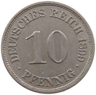 GERMANY EMPIRE 10 PFENNIG 1899 A #s107 0823 - 10 Pfennig