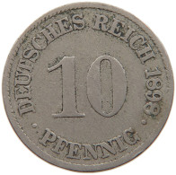 GERMANY EMPIRE 10 PFENNIG 1898 J #s109 0321 - 10 Pfennig