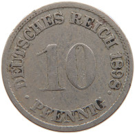 GERMANY EMPIRE 10 PFENNIG 1898 G #s107 0737 - 10 Pfennig