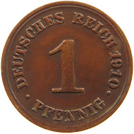 GERMANY EMPIRE 1 PFENNIG 1910 F #s109 0373 - 1 Pfennig