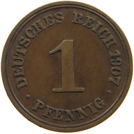 GERMANY EMPIRE 1 PFENNIG 1907 F #s109 0473 - 1 Pfennig