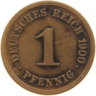 GERMANY EMPIRE 1 PFENNIG 1900 G #s109 0367 - 1 Pfennig