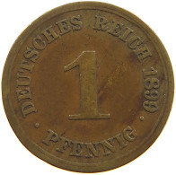 GERMANY EMPIRE 1 PFENNIG 1899 G #s109 0545 - 1 Pfennig