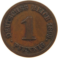 GERMANY EMPIRE 1 PFENNIG 1899 F #s109 0345 - 1 Pfennig