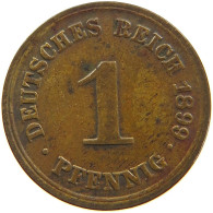 GERMANY EMPIRE 1 PFENNIG 1899 D #s109 0593 - 1 Pfennig