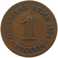 GERMANY EMPIRE 1 PFENNIG 1897 D #s109 0445 - 1 Pfennig