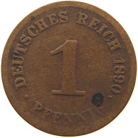 GERMANY EMPIRE 1 PFENNIG 1890 G #s109 0447 - 1 Pfennig
