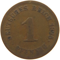 GERMANY EMPIRE 1 PFENNIG 1885 G #s107 0569 - 1 Pfennig