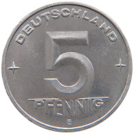 GERMANY DDR 5 PFENNIG 1952 E #t036 0109 - 5 Pfennig