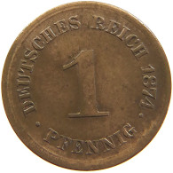 GERMANY EMPIRE 1 PFENNIG 1874 E #t036 0213 - 1 Pfennig