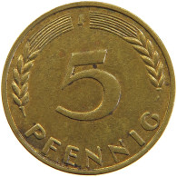 GERMANY BRD 5 PFENNIG 1950 J #s111 0489 - 5 Pfennig