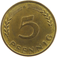 GERMANY BRD 5 PFENNIG 1950 D #s111 0485 - 5 Pfennig