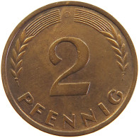 GERMANY BRD 2 PFENNIG 1950 D #s111 0601 - 2 Pfennig