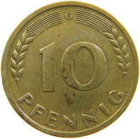 GERMANY BRD 10 PFENNIG 1967 G #s111 0005 - 10 Pfennig