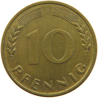 GERMANY BRD 10 PFENNIG 1966 J #s111 0025 - 10 Pfennig
