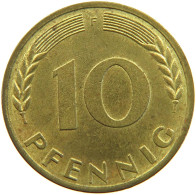 GERMANY BRD 10 PFENNIG 1966 F #s111 0009 - 10 Pfennig