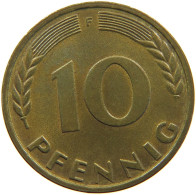 GERMANY BRD 10 PFENNIG 1966 F #s111 0007 - 10 Pfennig