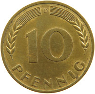 GERMANY BRD 10 PFENNIG 1966 D #s111 0011 - 10 Pfennig