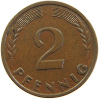 GERMANY BRD 2 PFENNIG 1950 J #s111 0613 - 2 Pfennig