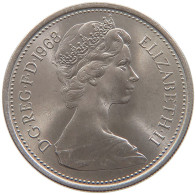 GREAT BRITAIN 5 NEW PENCE 1968 Elizabeth II. (1952-2022) #s111 0375 - 5 Pence & 5 New Pence