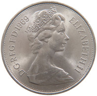 GREAT BRITAIN 10 NEW PENCE 1969 Elizabeth II. (1952-2022) #s111 0371 - 10 Pence & 10 New Pence