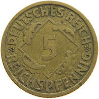 GERMANY WEIMAR 5 REICHSPFENNIG 1930 A #s109 0977 - 5 Rentenpfennig & 5 Reichspfennig