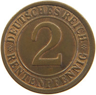 GERMANY WEIMAR 2 RENTENPFENNIG 1923 G #s109 0135 - 2 Rentenpfennig & 2 Reichspfennig
