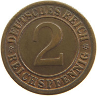 GERMANY WEIMAR 2 REICHSPFENNIG 1925 F #s109 0131 - 2 Rentenpfennig & 2 Reichspfennig