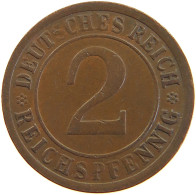 GERMANY WEIMAR 2 REICHSPFENNIG 1924 WEAK STRUCK MINT MARK #s109 0079 - 2 Renten- & 2 Reichspfennig