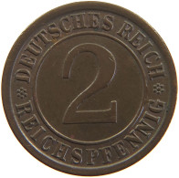 GERMANY WEIMAR 2 REICHSPFENNIG 1924 A #s109 0065 - 2 Rentenpfennig & 2 Reichspfennig