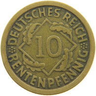 GERMANY WEIMAR 10 RENTENPFENNIG 1924 J #s109 1011 - 10 Rentenpfennig & 10 Reichspfennig