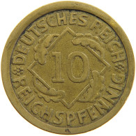 GERMANY WEIMAR 10 REICHSPFENNIG 1924 F #s109 1009 - 10 Rentenpfennig & 10 Reichspfennig