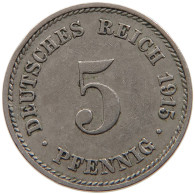 GERMANY EMPIRE 5 PFENNIG 1915 J #s109 0865 - 5 Pfennig